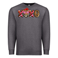 Charcoal Heather xoxo tiger olivia Premium Sweatshirt - OliviaCreatesArt