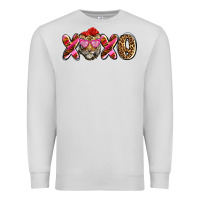 Dove Grey xoxo tiger olivia Premium Sweatshirt - OliviaCreatesArt