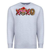 Heather Grey xoxo tiger olivia Premium Sweatshirt - OliviaCreatesArt