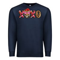 Navy xoxo tiger olivia Premium Sweatshirt - OliviaCreatesArt