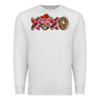 Oatmeal Heather xoxo tiger olivia Premium Sweatshirt - OliviaCreatesArt