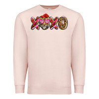 Pale Pink xoxo tiger olivia Premium Sweatshirt - OliviaCreatesArt