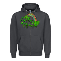 Smoke Lucky charm rainbow and shamrocks Zipper Hoodie - RanaPortraitStore