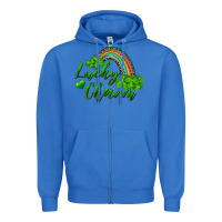 True Royal Lucky charm rainbow and shamrocks Zipper Hoodie - RanaPortraitStore