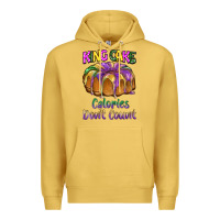 Antique Gold mardi gras king cage calories don't count Premium Hoodie - BarkalooDesign