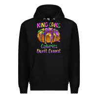 Black mardi gras king cage calories don't count Premium Hoodie - BarkalooDesign