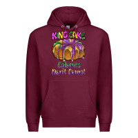 Burgundy mardi gras king cage calories don't count Premium Hoodie - BarkalooDesign