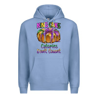 Colony Blue mardi gras king cage calories don't count Premium Hoodie - BarkalooDesign