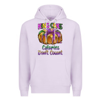 Lilac mardi gras king cage calories don't count Premium Hoodie - BarkalooDesign