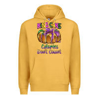 Mustard mardi gras king cage calories don't count Premium Hoodie - BarkalooDesign