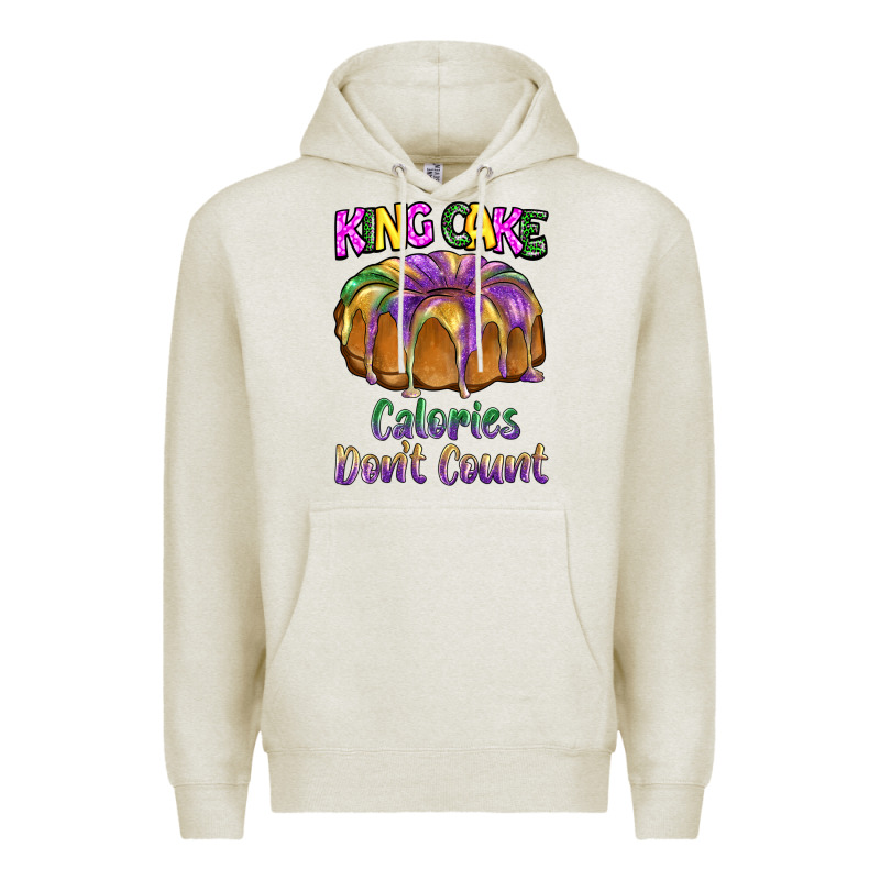 Mardi Gras King Cage Calories Don't Count Premium Hoodie by BarkalooDesign | Teevron
