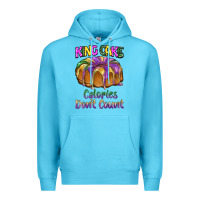 Ocean Blue mardi gras king cage calories don't count Premium Hoodie - BarkalooDesign