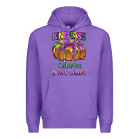 Purple mardi gras king cage calories don't count Premium Hoodie - BarkalooDesign