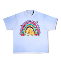 Grape Ice easter flowers and butterfly with chicks rainbow Urban Heavy Tee - Artiststas