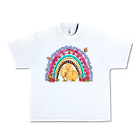 White easter flowers and butterfly with chicks rainbow Urban Heavy Tee - Artiststas