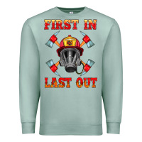 Firefighter Face Mask With Axes Premium Sweatshirt | Teevron