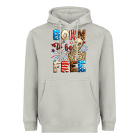 Moon Dust Born to be free with skeleton 4th of july Heavyweight Hoodie - Neo Western