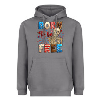Storm Born to be free with skeleton 4th of july Heavyweight Hoodie - Neo Western