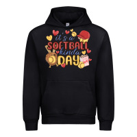 Black it's a softball kinda day Urban Hoodie - MaliasSmallBusiness