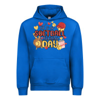 Cobalt it's a softball kinda day Urban Hoodie - MaliasSmallBusiness