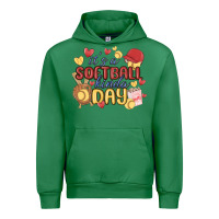 Emerald it's a softball kinda day Urban Hoodie - MaliasSmallBusiness