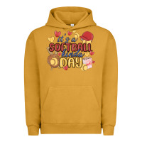Pigment Peanut Butter it's a softball kinda day Urban Hoodie - MaliasSmallBusiness