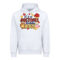 White it's a softball kinda day Urban Hoodie - MaliasSmallBusiness