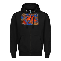 Basketball Background Zipper Hoodie | Teevron