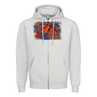 Dove Grey basketball background Zipper Hoodie - texasbilliewilder