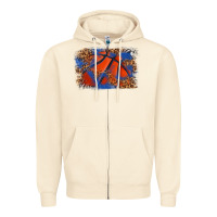 Sandshell basketball background Zipper Hoodie - texasbilliewilder
