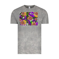 Cloud Rock mardi gras sunflower cowhide leopard and glitter background Vintage Tee - Artiststas