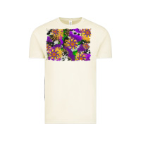 Vintage Arctic mardi gras sunflower cowhide leopard and glitter background Vintage Tee - Artiststas
