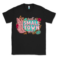 Black just a small town girl cowgirl boots Classic Tee - texasbilliewilder