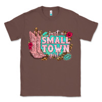 Chestnut just a small town girl cowgirl boots Classic Tee - texasbilliewilder