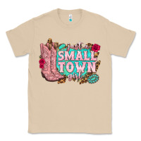 Mushroom just a small town girl cowgirl boots Classic Tee - texasbilliewilder