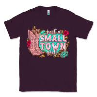 Plum just a small town girl cowgirl boots Classic Tee - texasbilliewilder