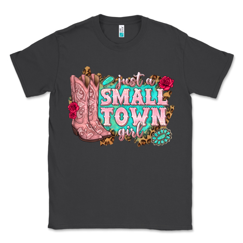 Just A Small Town Girl Cowgirl Boots Classic Tee by texasbilliewilder | Teevron