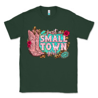 Sports Green just a small town girl cowgirl boots Classic Tee - texasbilliewilder
