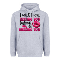 I Wish I Was Kissing You Instead Of Missing You Heavyweight Hoodie | Teevron