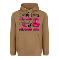 Toasted Coconut i wish i was kissing you instead of missing you Heavyweight Hoodie - FaDigitalArtStudio