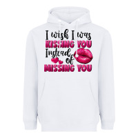 White i wish i was kissing you instead of missing you Heavyweight Hoodie - FaDigitalArtStudio
