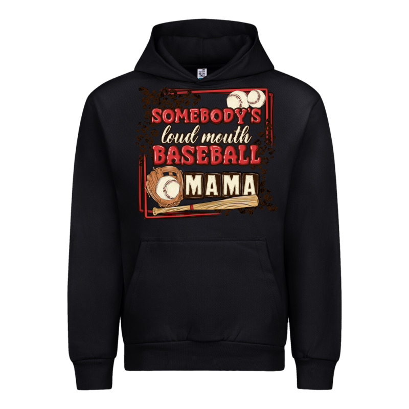 Somebody's Loud Mouth Baseball Mama Urban Hoodie by MaliasSmallBusiness | Teevron