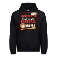 Black somebody's loud mouth baseball mama Urban Hoodie - MaliasSmallBusiness