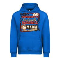 Cobalt somebody's loud mouth baseball mama Urban Hoodie - MaliasSmallBusiness