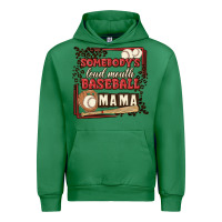 Emerald somebody's loud mouth baseball mama Urban Hoodie - MaliasSmallBusiness