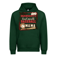 Forest Green somebody's loud mouth baseball mama Urban Hoodie - MaliasSmallBusiness