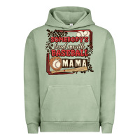 Pigment Oil Green somebody's loud mouth baseball mama Urban Hoodie - MaliasSmallBusiness