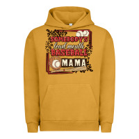 Pigment Peanut Butter somebody's loud mouth baseball mama Urban Hoodie - MaliasSmallBusiness