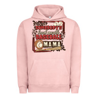 Pigment Salmon somebody's loud mouth baseball mama Urban Hoodie - MaliasSmallBusiness