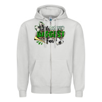 Dove Grey little sister biggest fan soccer Zipper Hoodie - Zillion Design Studio